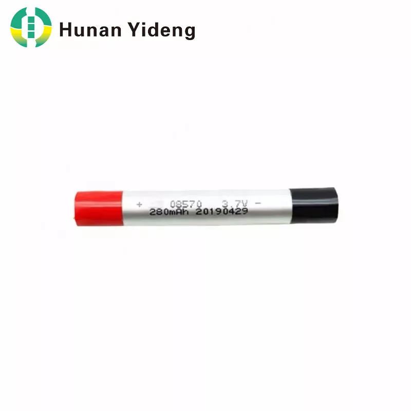 08570 3,7 V 280 mAh plonas cilindrinis ličio polimero akumuliatorius
