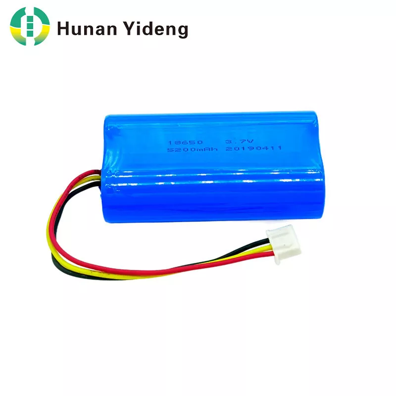 18650 3,7 V 5200 mAh įkraunama cilindrinė ličio jonų baterija