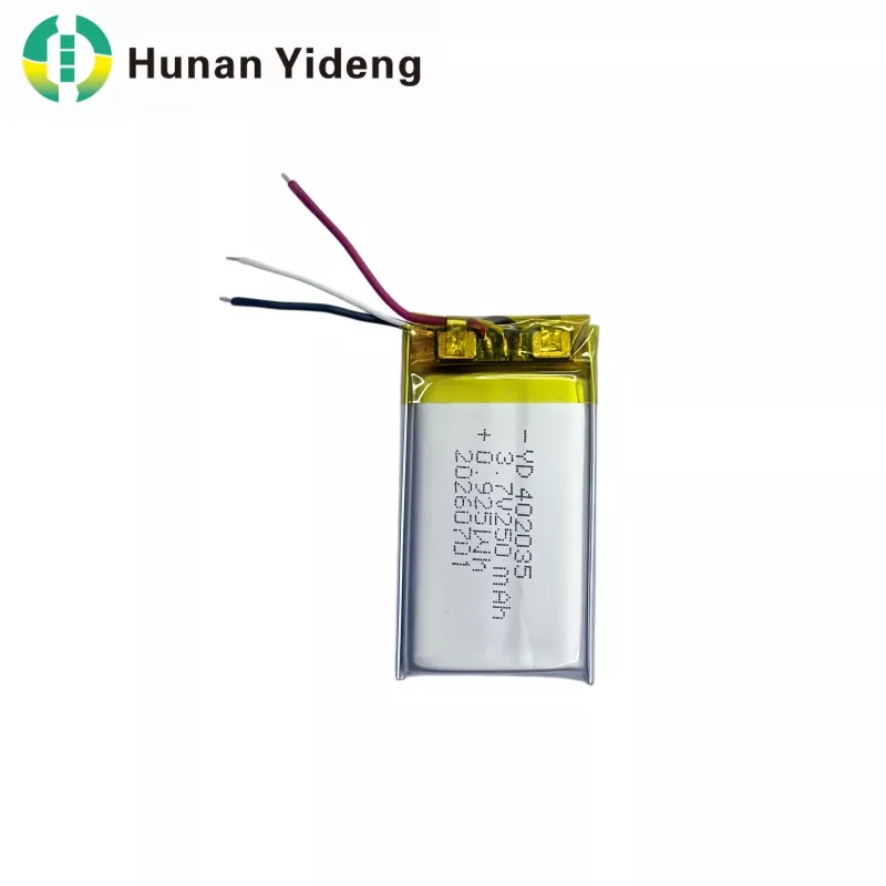 402035 3,7 V 250 mAh VR išmaniojo fotoaparato ličio polimero baterija