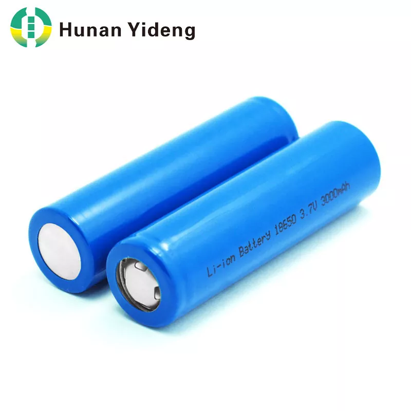 Didelės talpos 18650 cilindrinis ličio jonų akumuliatorius 3,7 V 3000 mAh