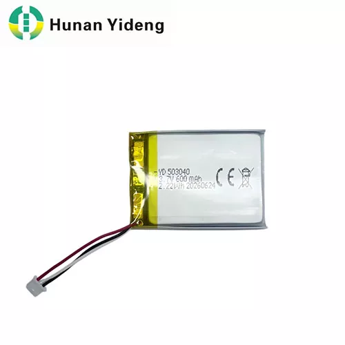 503040 3.7V 600mAh Square Rechargeable Battery