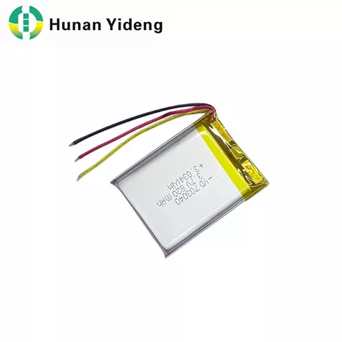 703040 3.7V 820mAh Tiny Prismatic Battery